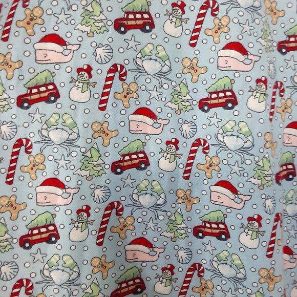 Vineyard Vines Christmas Santa Whale PJ Pants Blue Crabs Mens XL Nautical Preppy - Picture 3 of 9